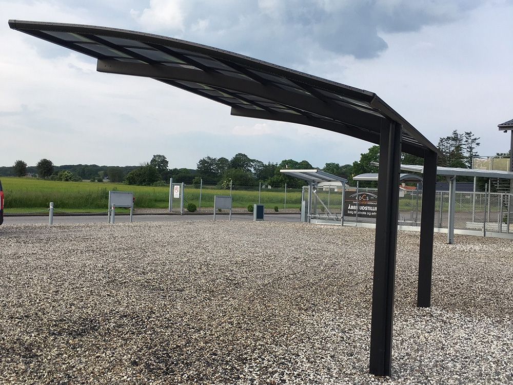 Aluminium Single Carport Dansk Carport System A S